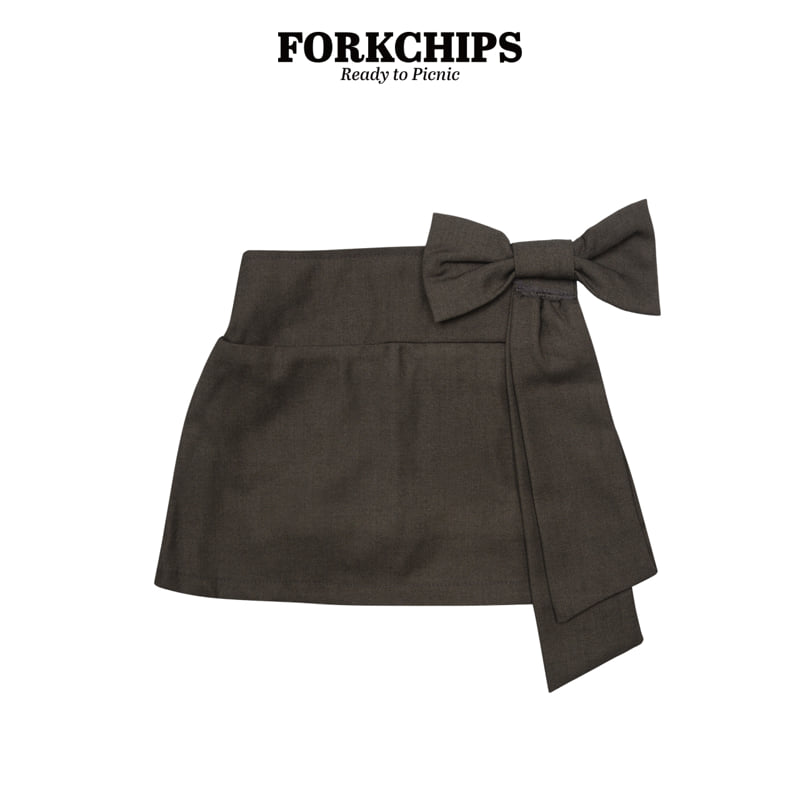 Fork Chips - Korean Children Fashion - #minifashionista - Ruby Ribbon Skirt - 2