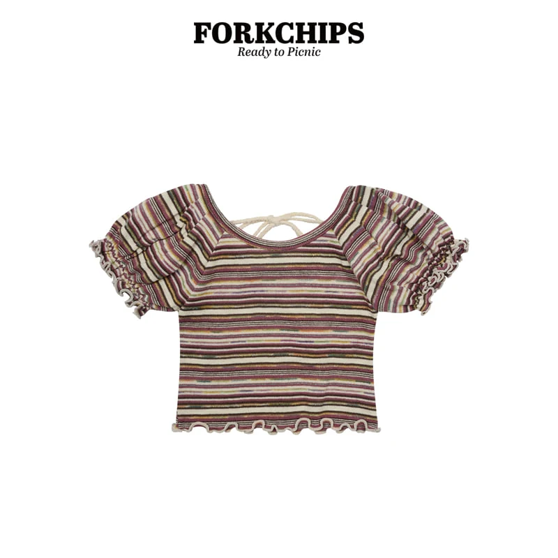Fork Chips - Korean Children Fashion - #minifashionista - Emma Puff Tee