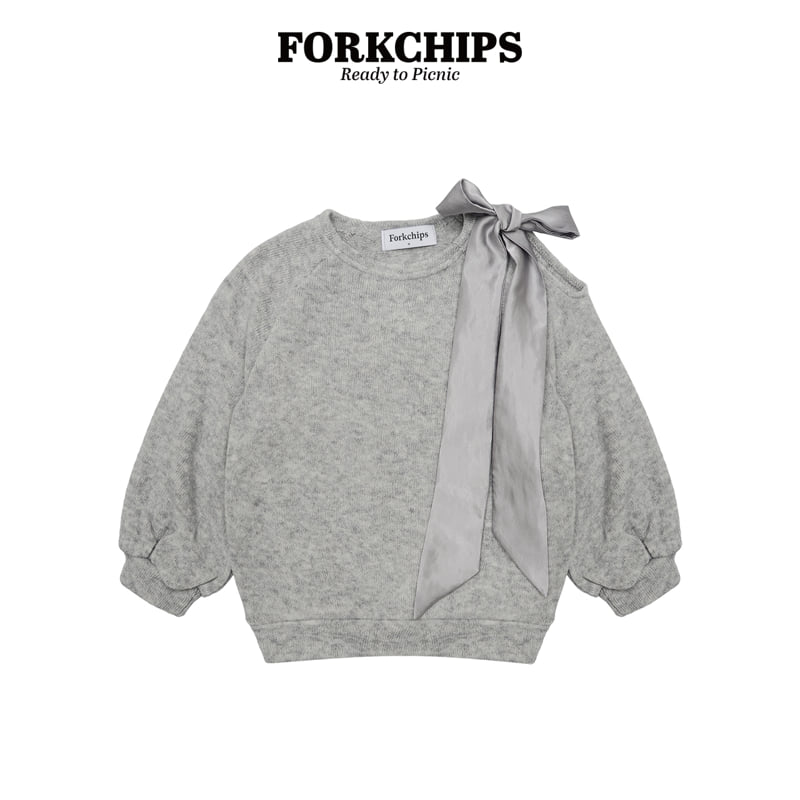 Fork Chips - Korean Children Fashion - #prettylittlegirls - Melo Knit Sweatshirt
