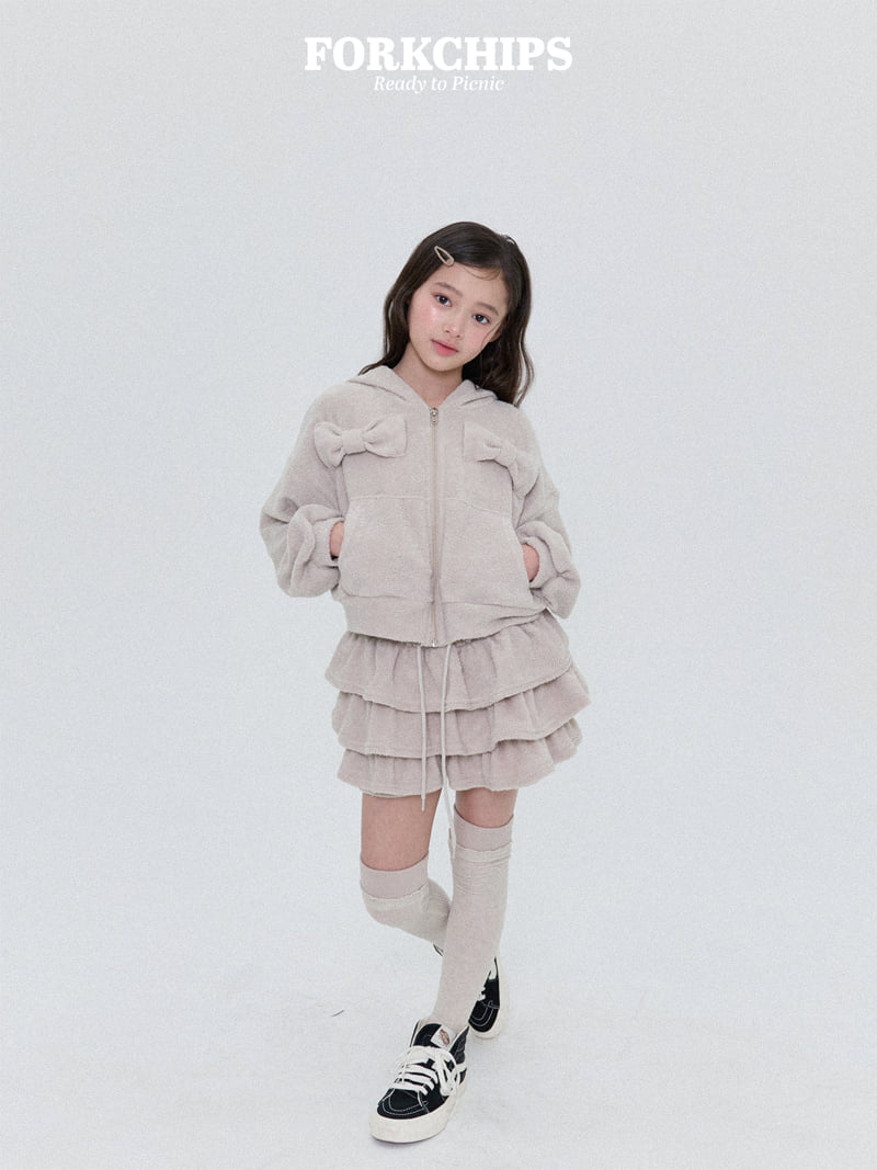 Fork Chips - Korean Children Fashion - #prettylittlegirls - Pudding Ruffle Skirt - 9