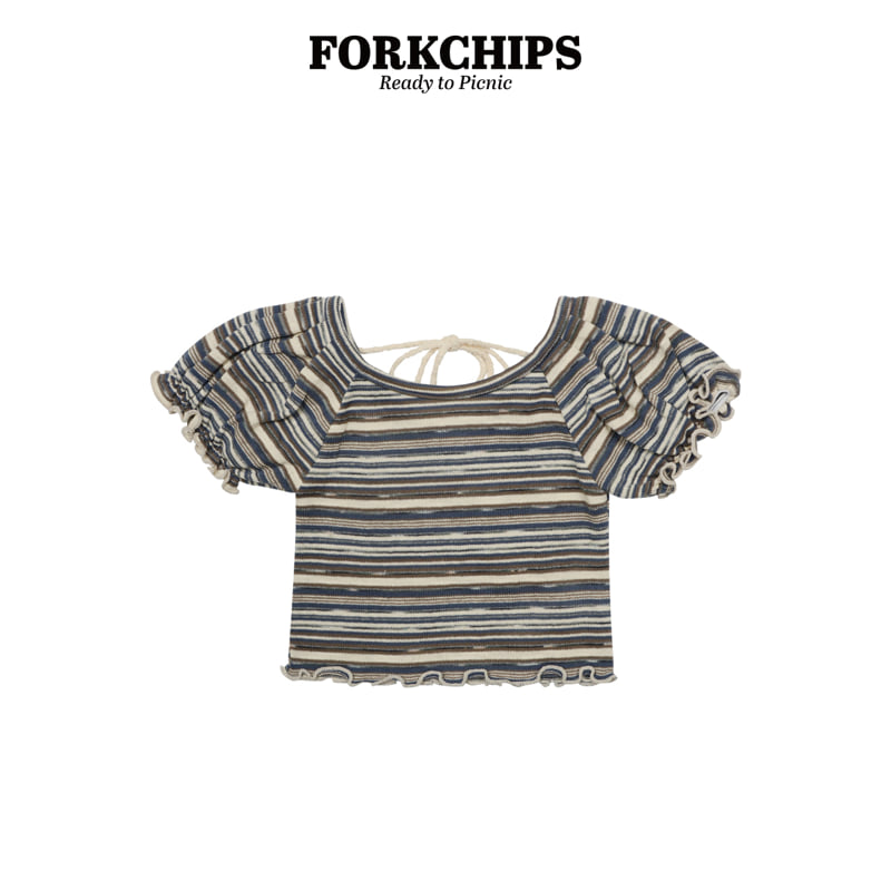 Fork Chips - Korean Children Fashion - #prettylittlegirls - Emma Puff Tee - 2