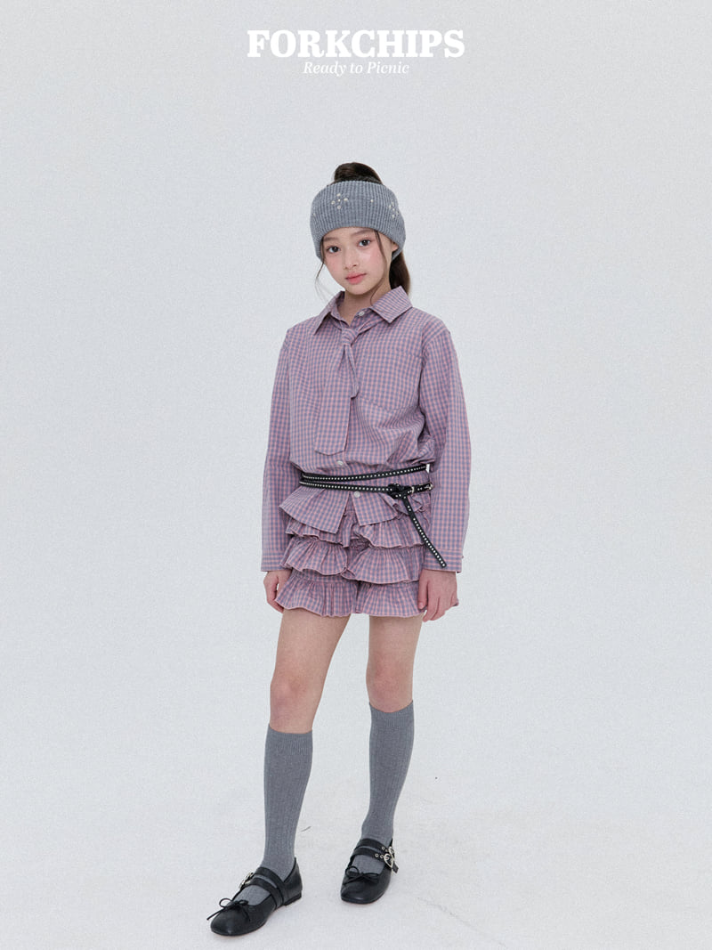Fork Chips - Korean Children Fashion - #stylishchildhood - Mile Ruffle Skirt - 12