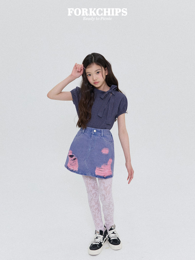 Fork Chips - Korean Children Fashion - #stylishchildhood - Jane Vintage Skirt - 9