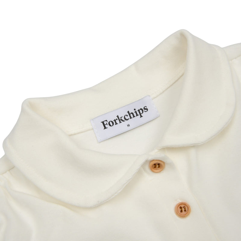 Fork Chips - Korean Children Fashion - #toddlerclothing - Dough Collar Tee - 4
