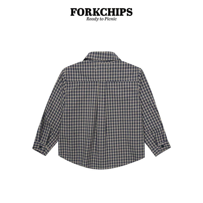 Fork Chips - Korean Children Fashion - #stylishchildhood - Mile Check Shirt - 3