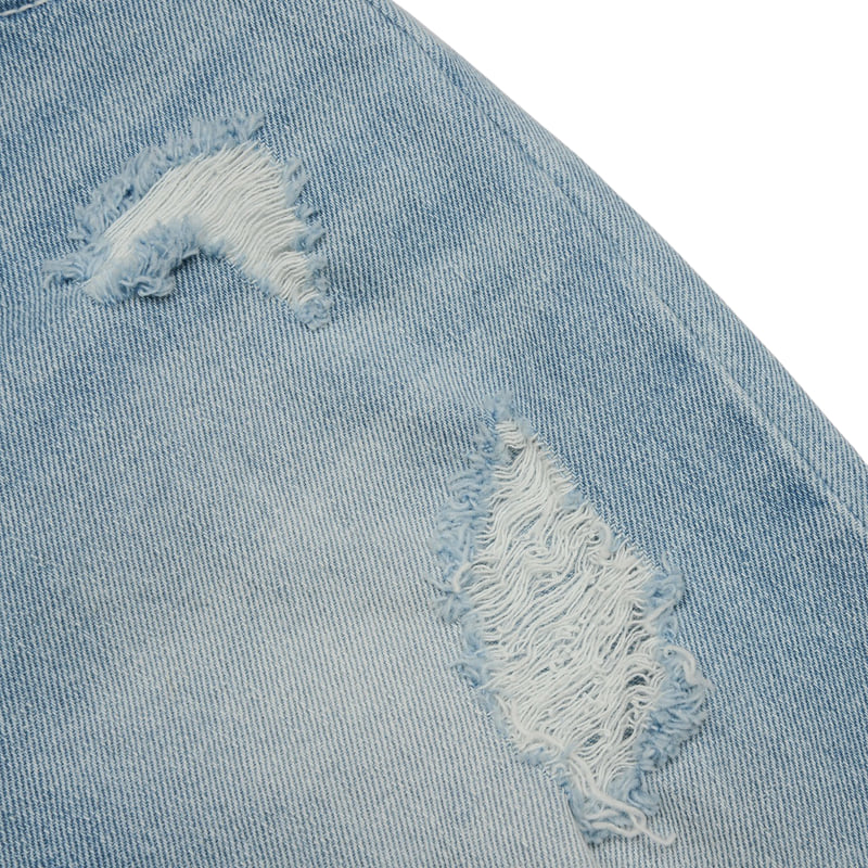 Fork Chips - Korean Children Fashion - #todddlerfashion - High Vintage Denim Pants - 5