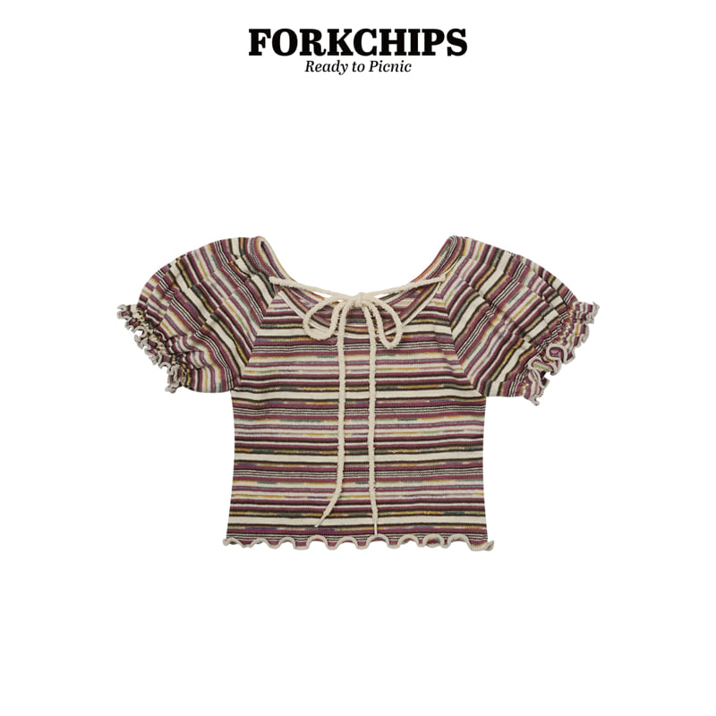 Fork Chips - Korean Children Fashion - #todddlerfashion - Emma Puff Tee - 3