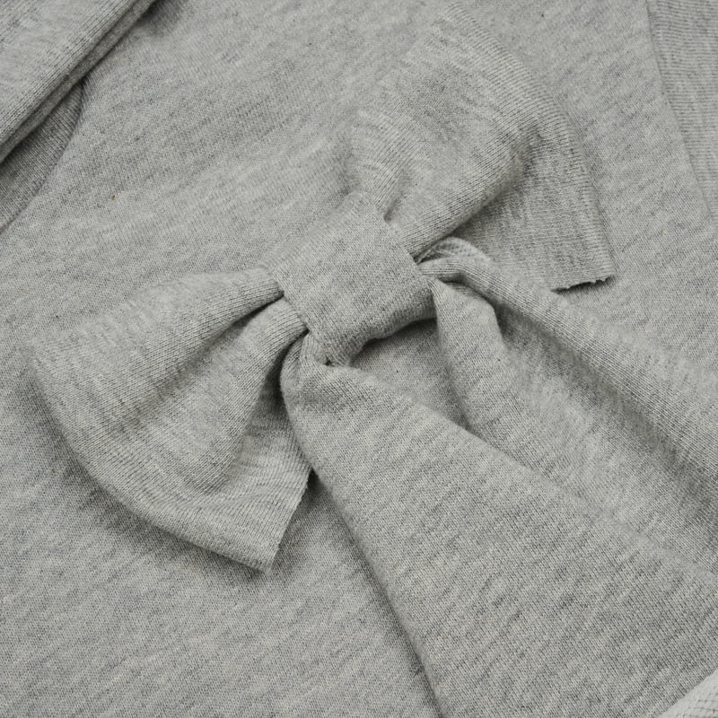 Fork Chips - Korean Children Fashion - #toddlerclothing - Cross Ribbon Hoodie - 5