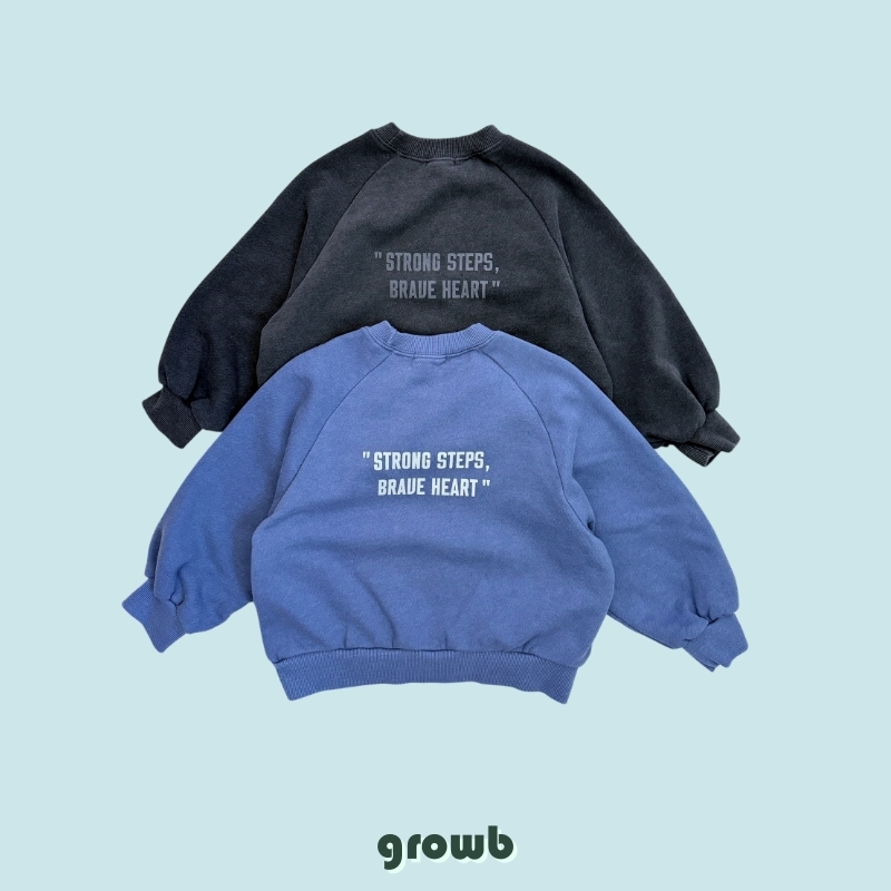 Grow B - Korean Children Fashion - #kidzfashiontrend - Steps Sweatshirt - 4