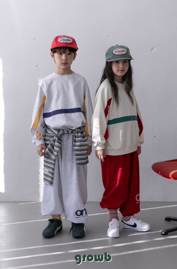 Grow B - Korean Children Fashion - #designkidswear - Off Jogger Pants