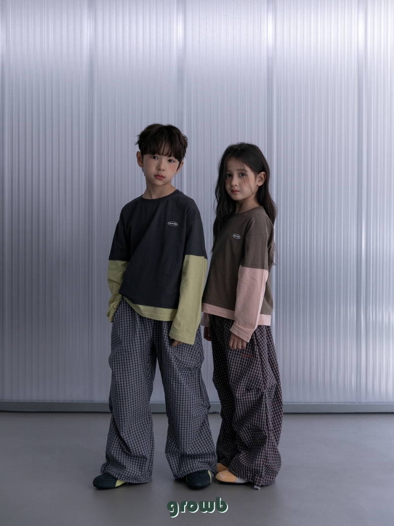 Grow B - Korean Children Fashion - #kidsshorts - Mood Check Pants