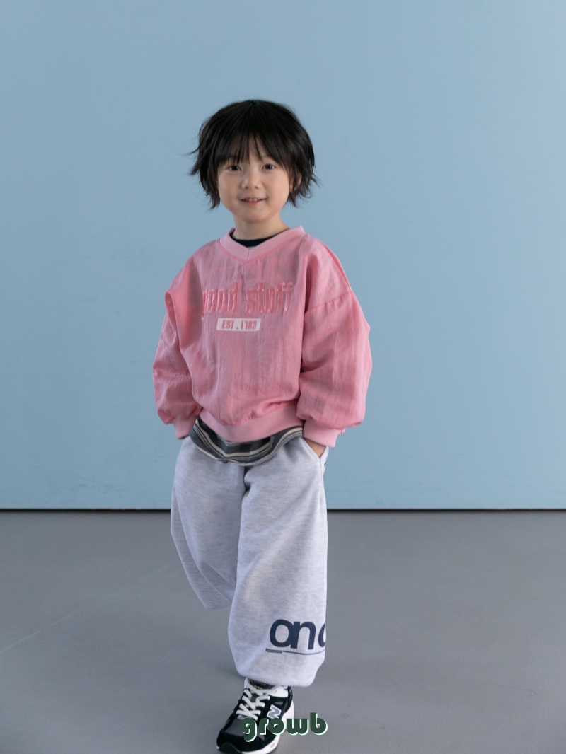 Grow B - Korean Children Fashion - #kidsshorts - Smith Sweatshirt - 8