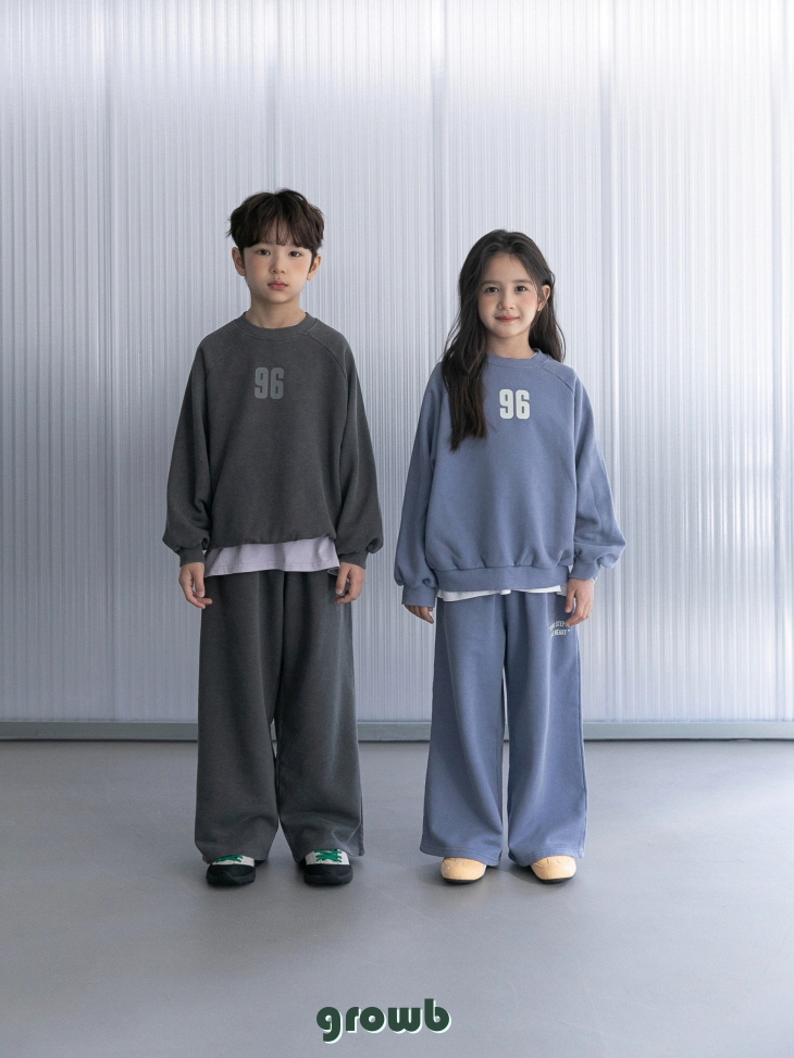 Grow B - Korean Children Fashion - #kidsshorts - Steps Sweatshirt