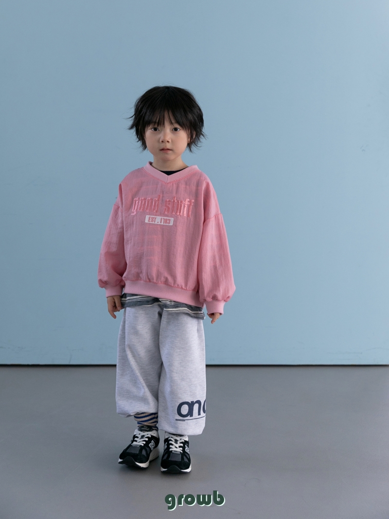 Grow B - Korean Children Fashion - #kidsstore - Off Jogger Pants - 5
