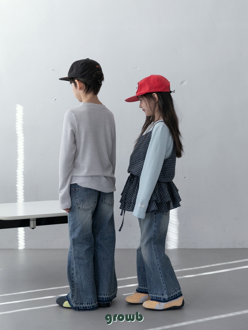 Grow B - Korean Children Fashion - #kidzfashiontrend - Maison Bootcut Pants - 12