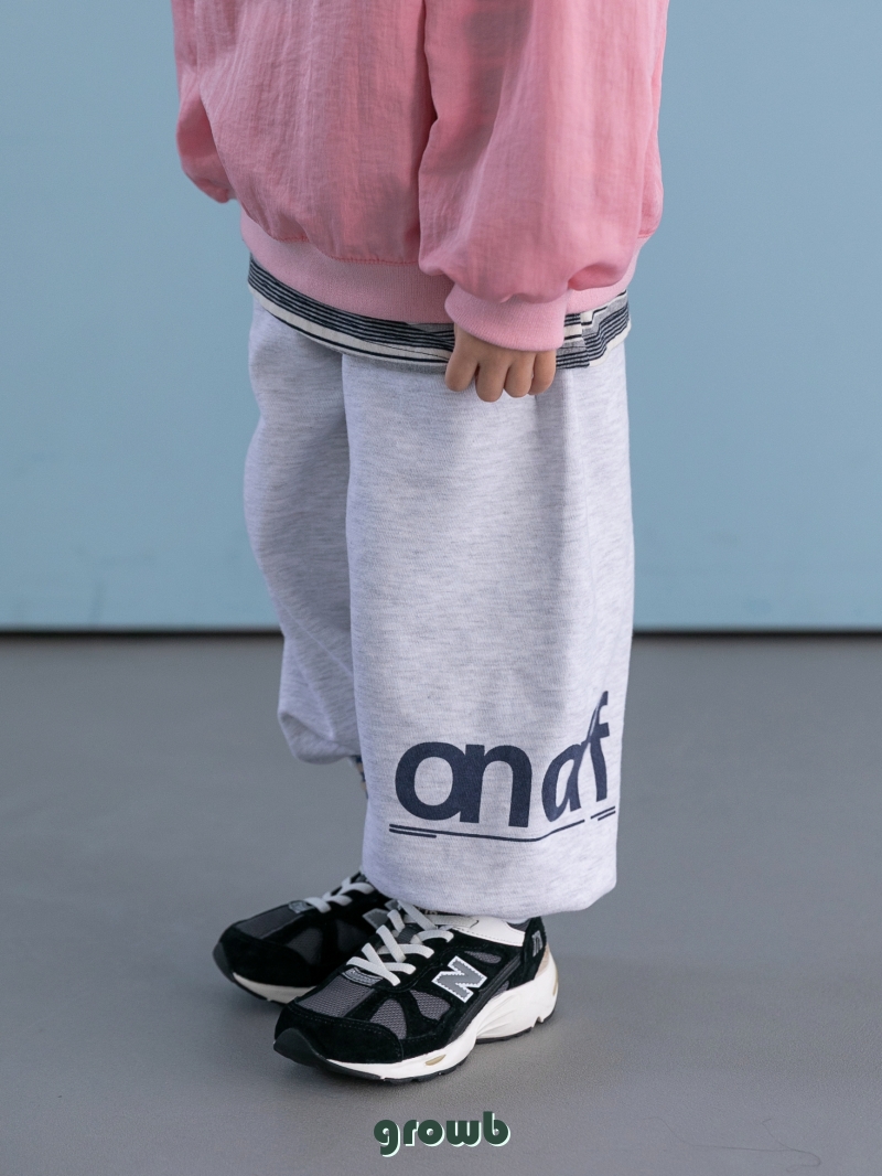 Grow B - Korean Children Fashion - #kidzfashiontrend - Off Jogger Pants - 6
