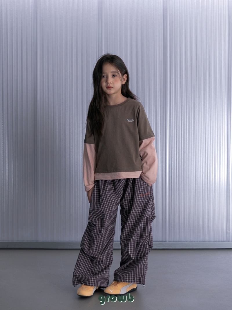 Grow B - Korean Children Fashion - #littlefashionista - Mood Check Pants - 5
