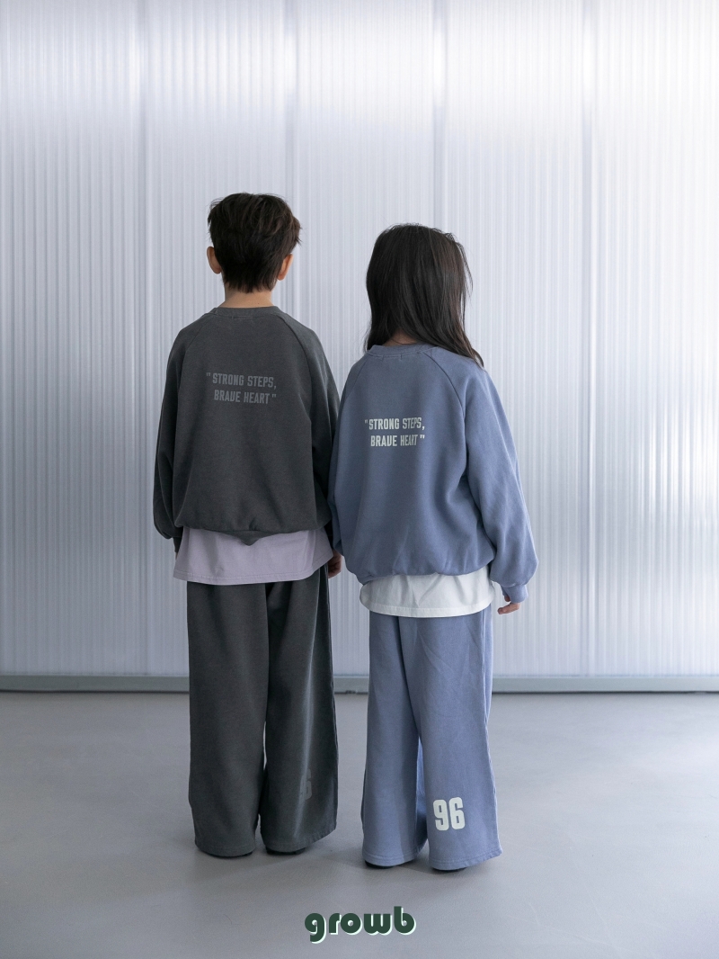 Grow B - Korean Children Fashion - #prettylittlegirls - Steps Sweatshirt - 8