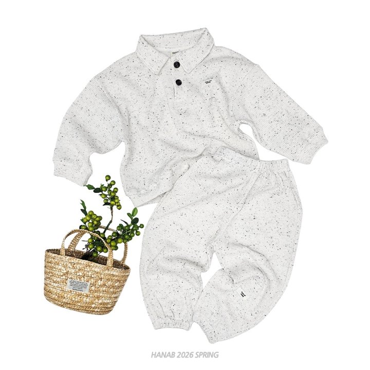 Hanab - Korean Children Fashion - #childofig - Unique Waffle One-piece - 2