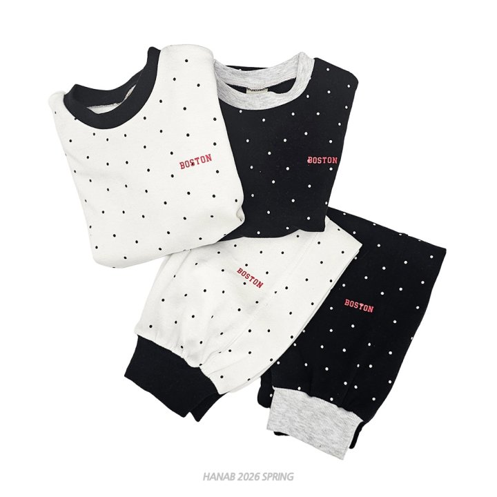 Hanab - Korean Children Fashion - #minifashionista - Tiny Dot Set - 4