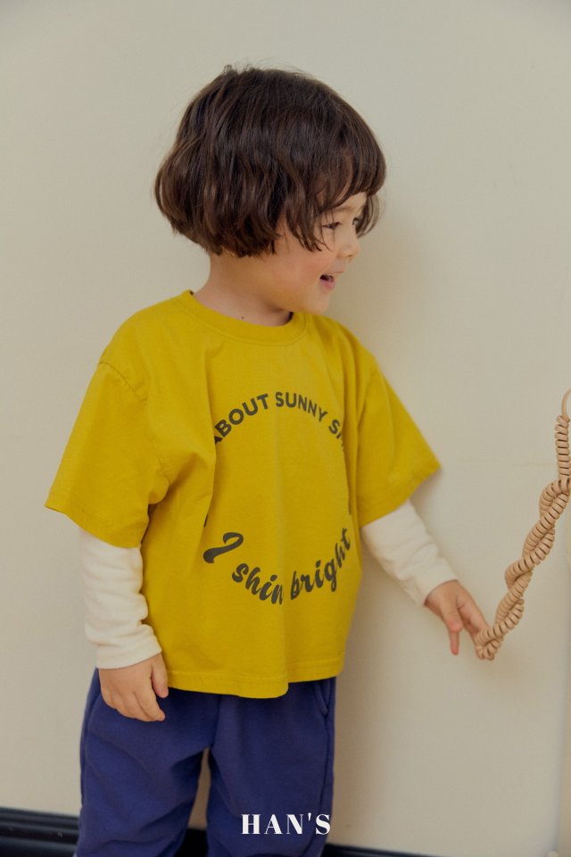 Han's - Korean Children Fashion - #Kfashion4kids - Short Sleeve Label Tee - 3