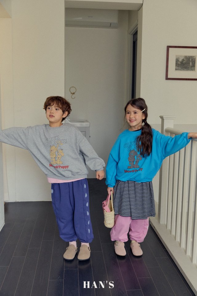 Han's - Korean Children Fashion - #discoveringself - Miu Puppy Sweatshirt - 3