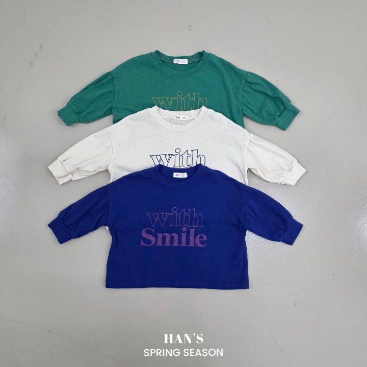 Han's - Korean Children Fashion - #kidsshorts - Smile Tee
