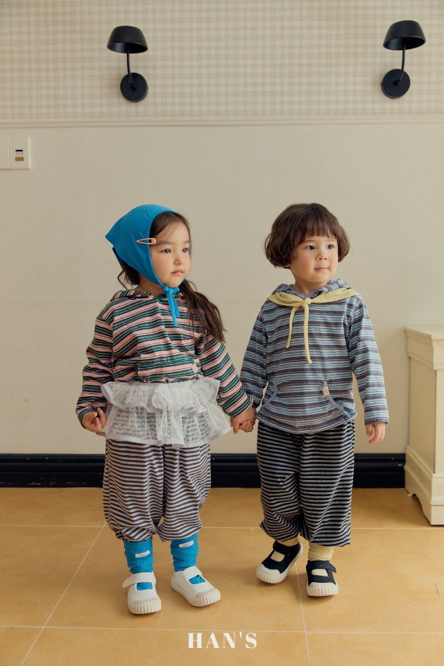 Han's - Korean Children Fashion - #kidsshorts - Matching Mountain Hoodie - 4