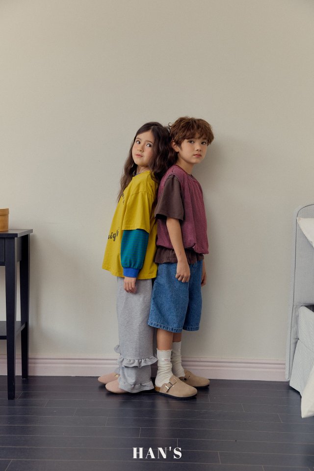 Han's - Korean Children Fashion - #kidzfashiontrend - Muse Stripe Sleeveless Top - 12