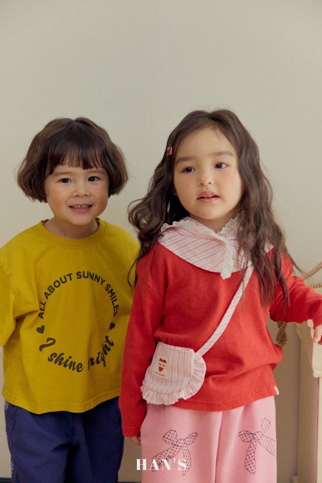 Han's - Korean Children Fashion - #magicofchildhood - Short Sleeve Label Tee - 5