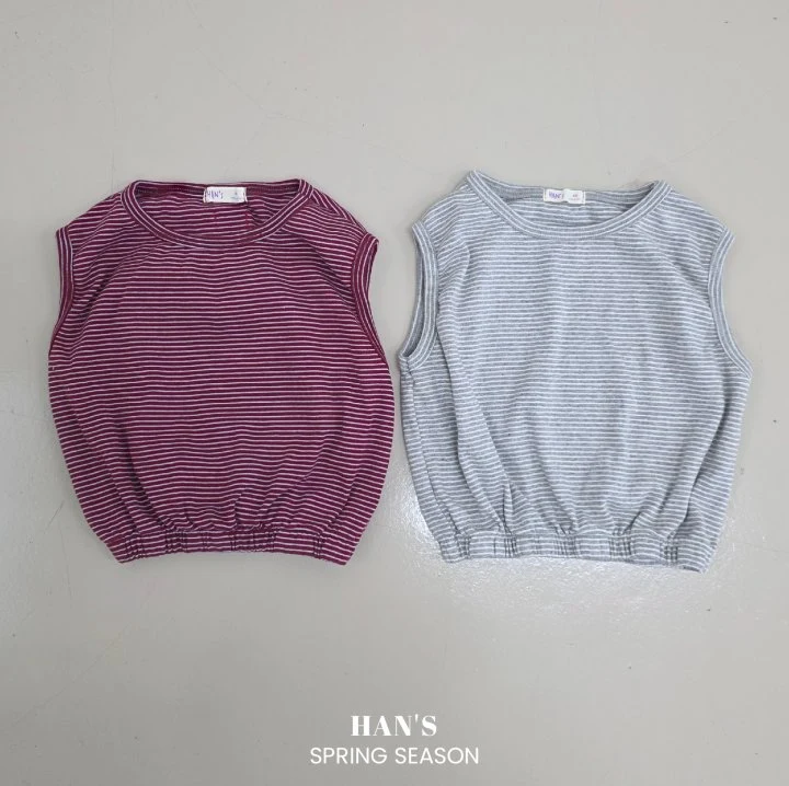 Han's - Korean Children Fashion - #prettylittlegirls - Muse Stripe Sleeveless Top