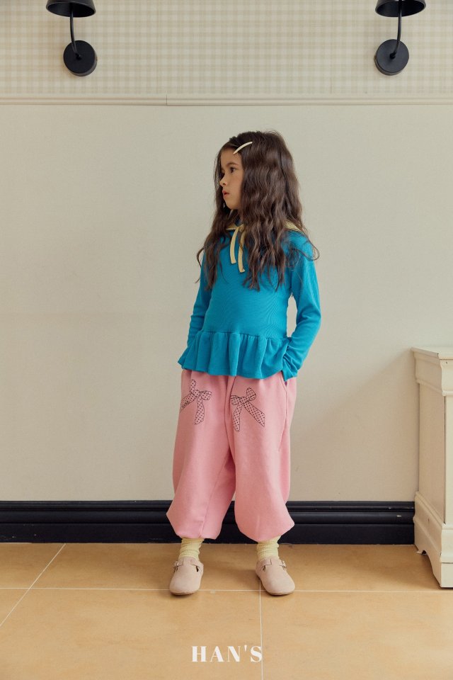 Han's - Korean Children Fashion - #stylishchildhood - Ribbon Pants - 5