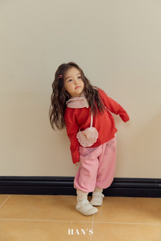 Han's - Korean Children Fashion - #toddlerclothing - Angel Button Tee - 6