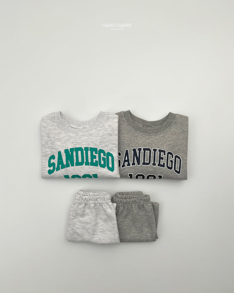 Haro Haro - Korean Children Fashion - #Kfashion4kids - San Diego Top Bottom Set - 9