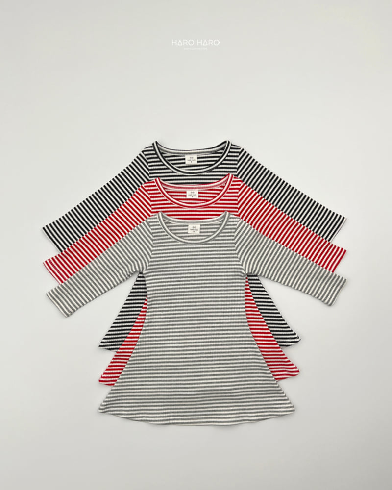 Haro Haro - Korean Children Fashion - #Kfashion4kids - Julie Stripe One-piece - 3
