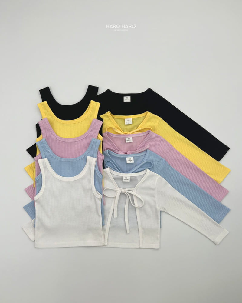 Haro Haro - Korean Children Fashion - #childofig - My Juri Ribbon Cardigan Set - 3