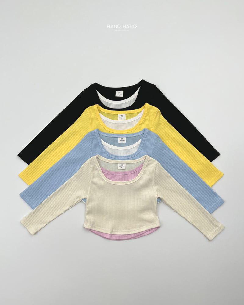 Haro Haro - Korean Children Fashion - #childofig - Ribbed Layered Tee - 3