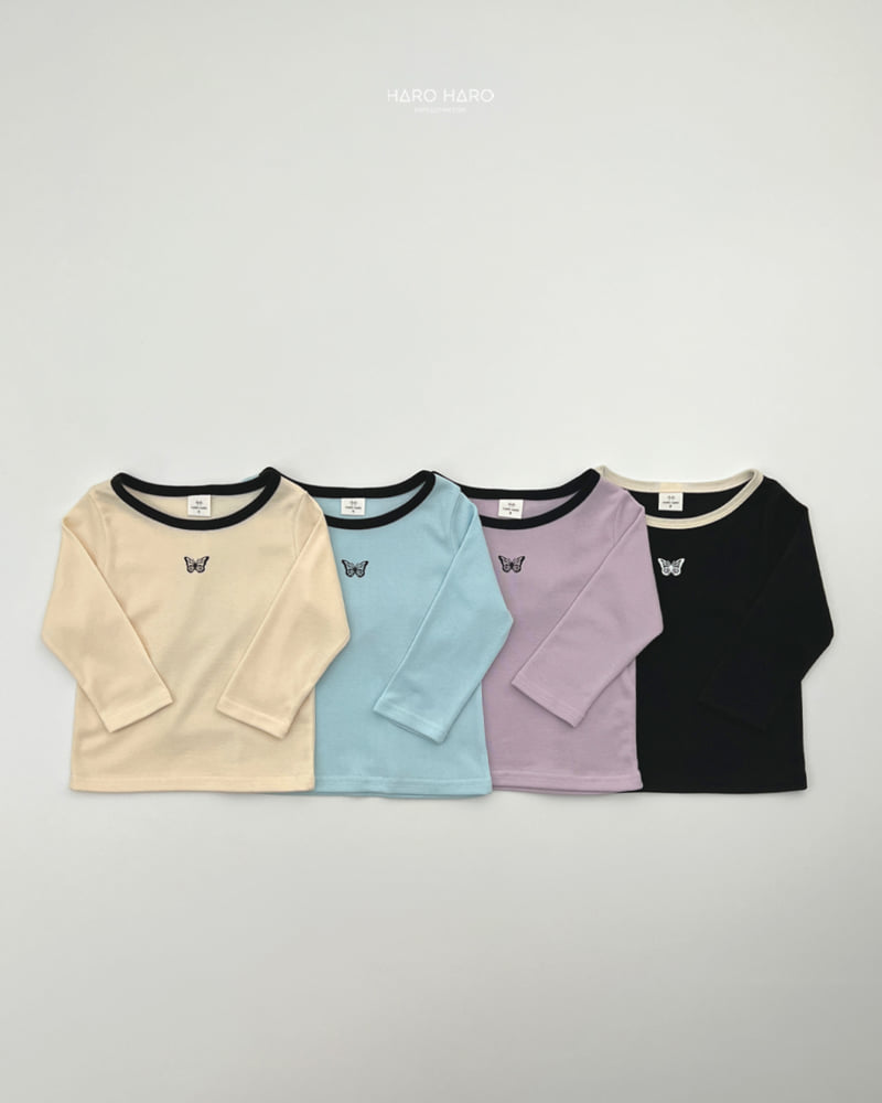 Haro Haro - Korean Children Fashion - #childofig - Butterfly Tee - 5