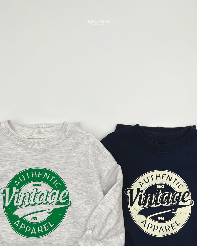 Haro Haro - Korean Children Fashion - #childrensboutique - Vintage Top Bottom Set - 6