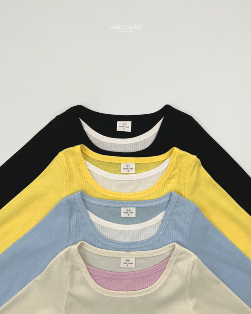 Haro Haro - Korean Children Fashion - #childofig - Ribbed Layered Tee - 4