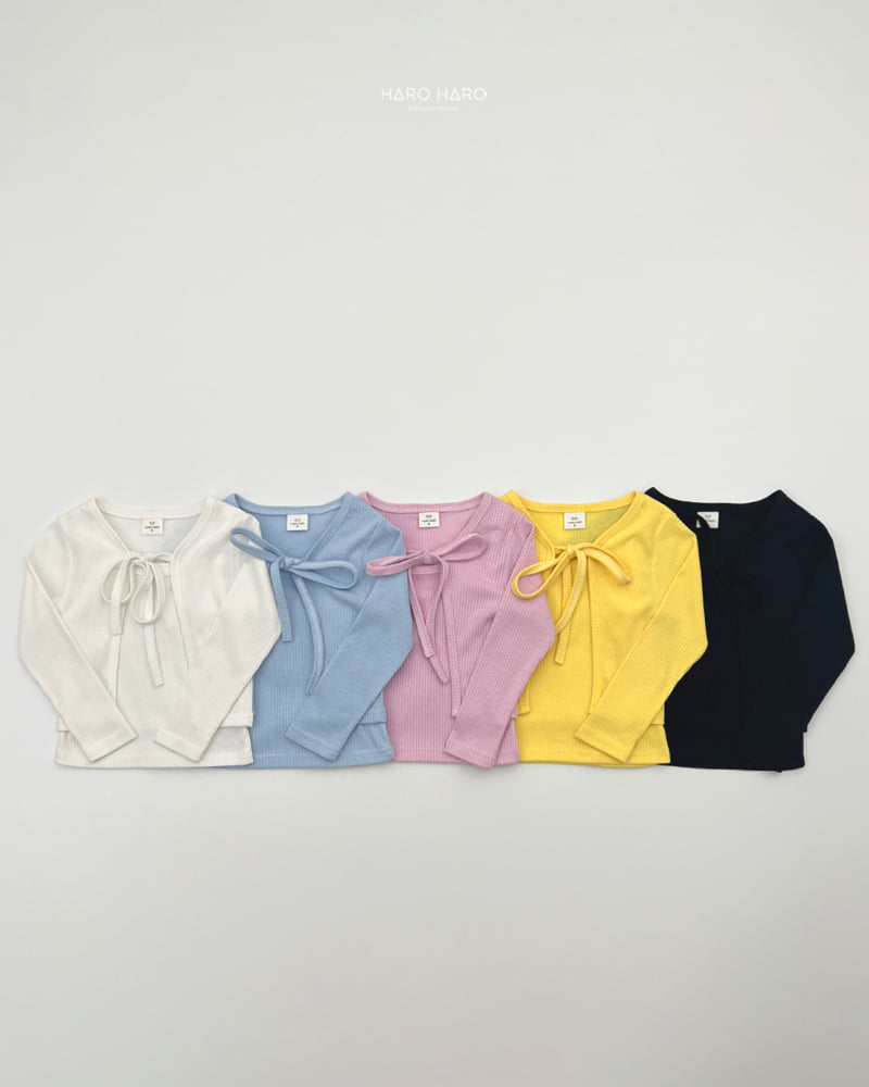 Haro Haro - Korean Children Fashion - #designkidswear - My Juri Ribbon Cardigan Set - 5