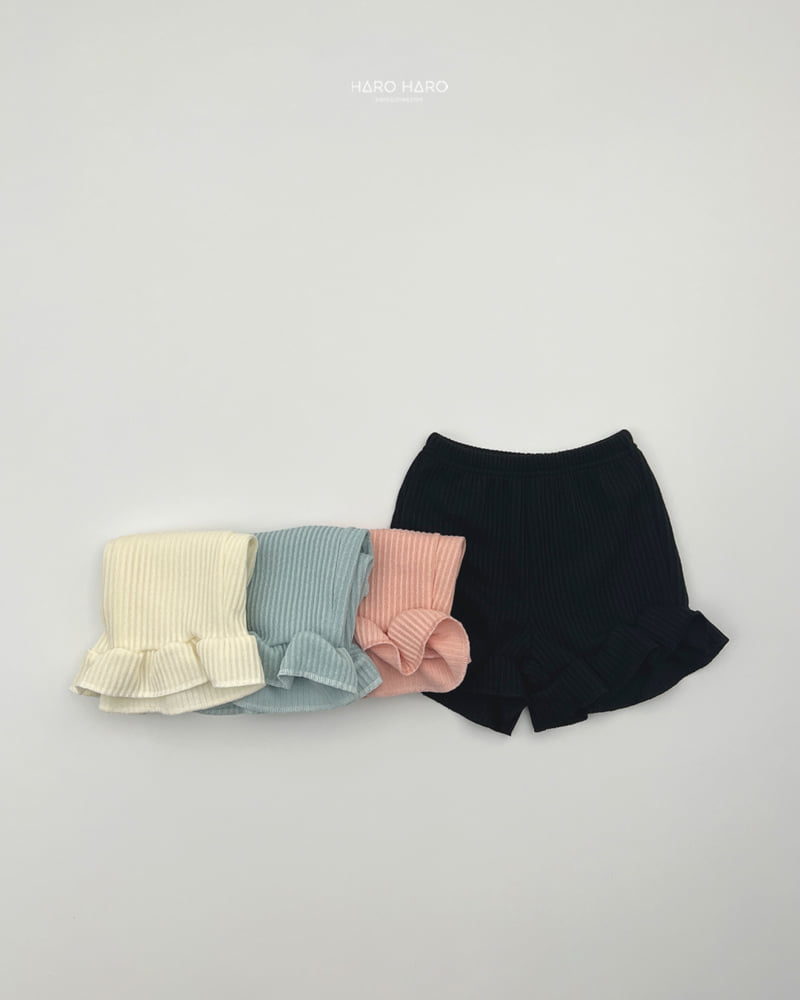 Haro Haro - Korean Children Fashion - #designkidswear - Flower Frill Pants - 7