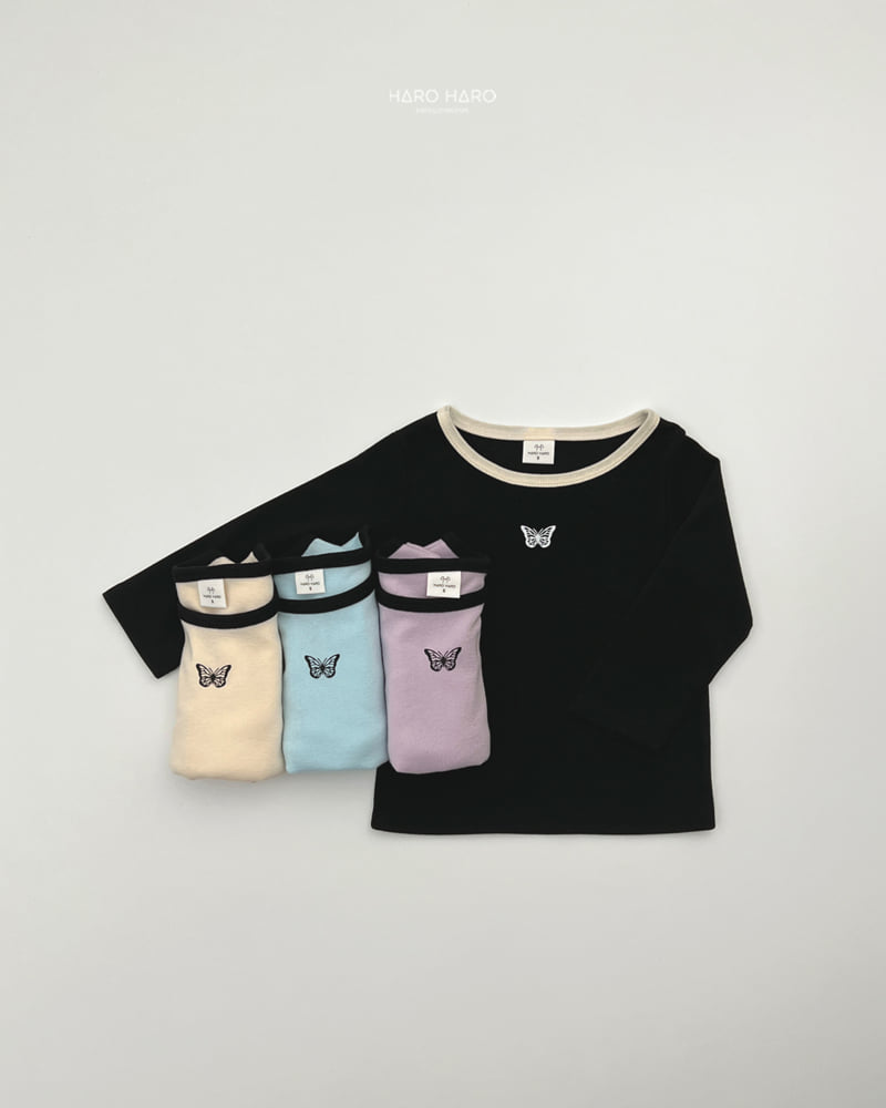 Haro Haro - Korean Children Fashion - #designkidswear - Butterfly Tee - 7