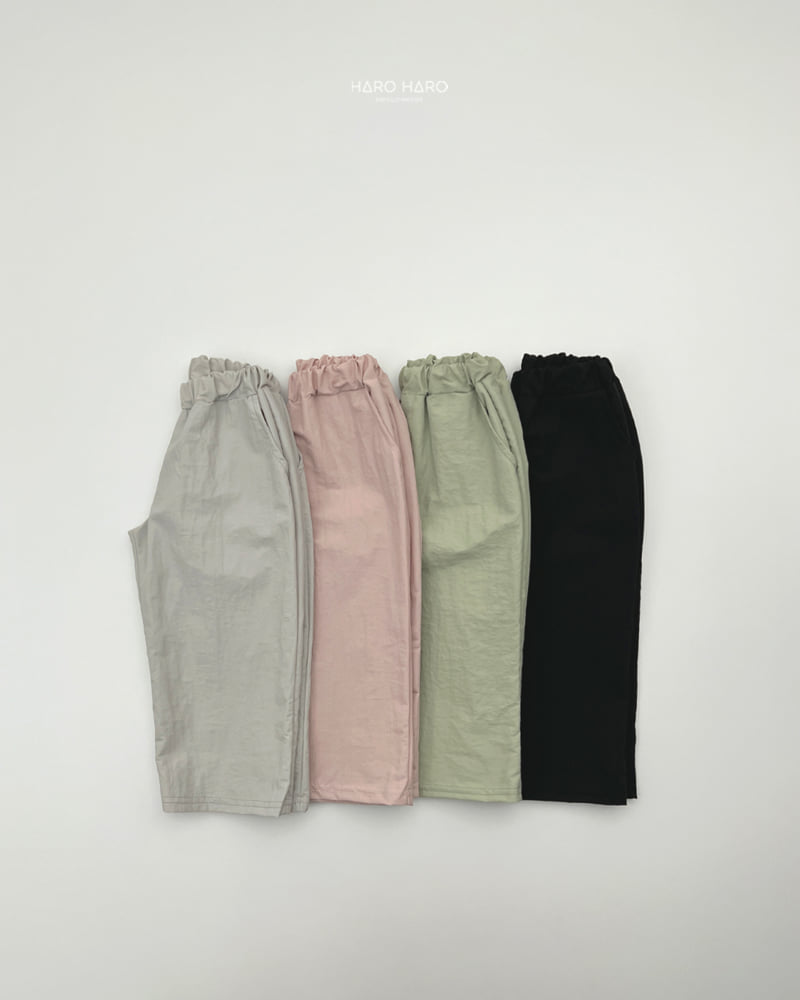 Haro Haro - Korean Children Fashion - #designkidswear - Crinkle Wide Pants - 5
