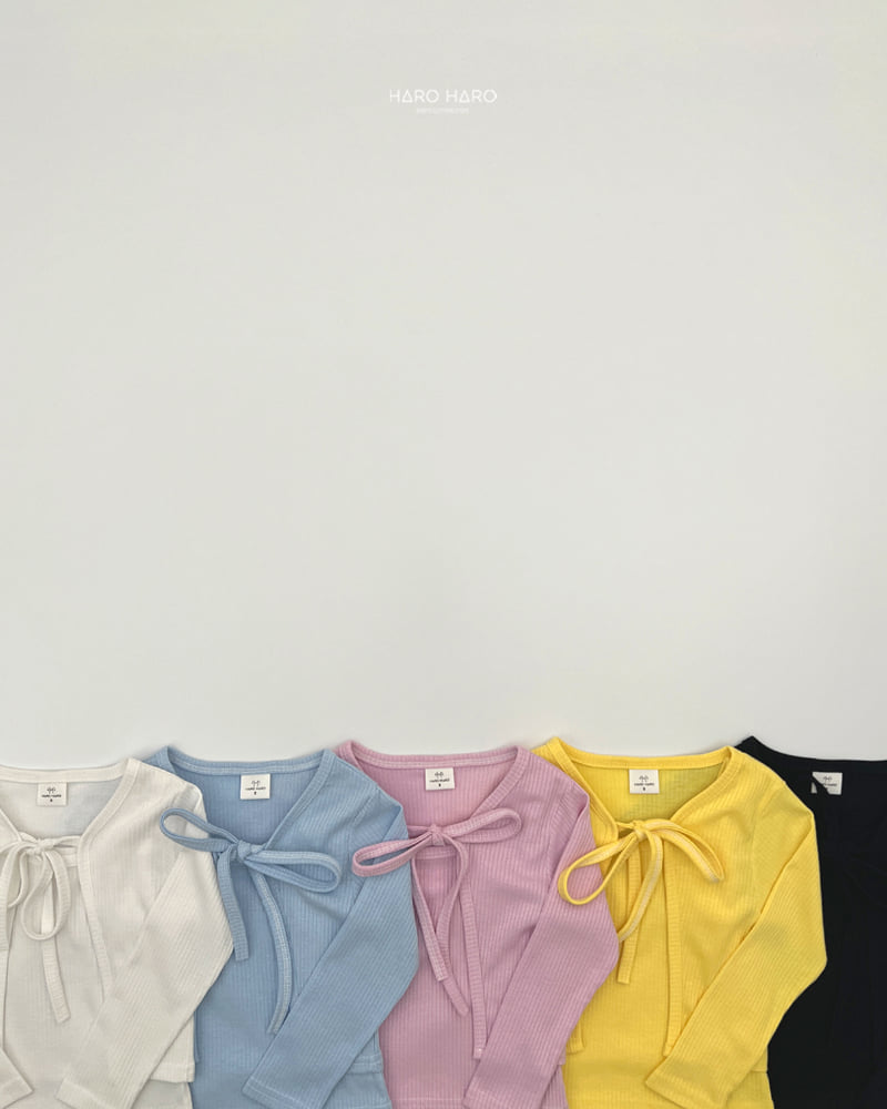 Haro Haro - Korean Children Fashion - #discoveringself - My Juri Ribbon Cardigan Set - 6