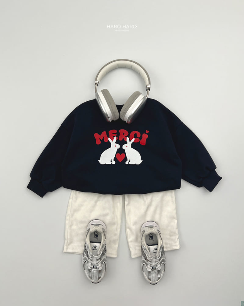 Haro Haro - Korean Children Fashion - #discoveringself - Merci Sweatshirt - 11