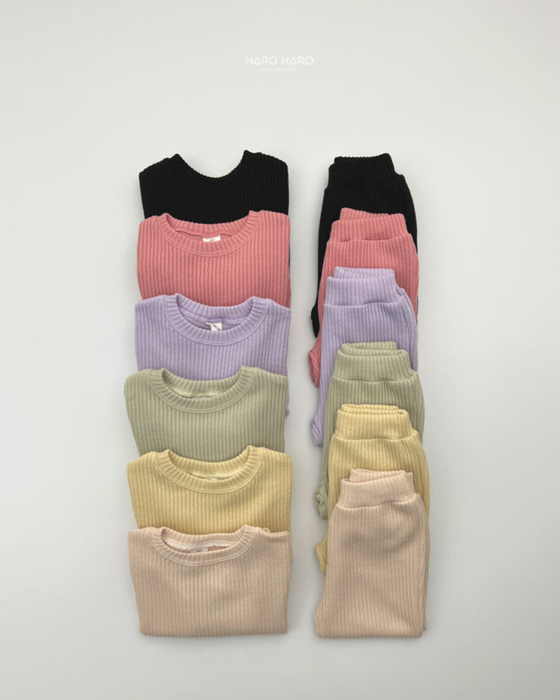 Haro Haro - Korean Children Fashion - #discoveringself - Pastel Top Bottom Set - 11
