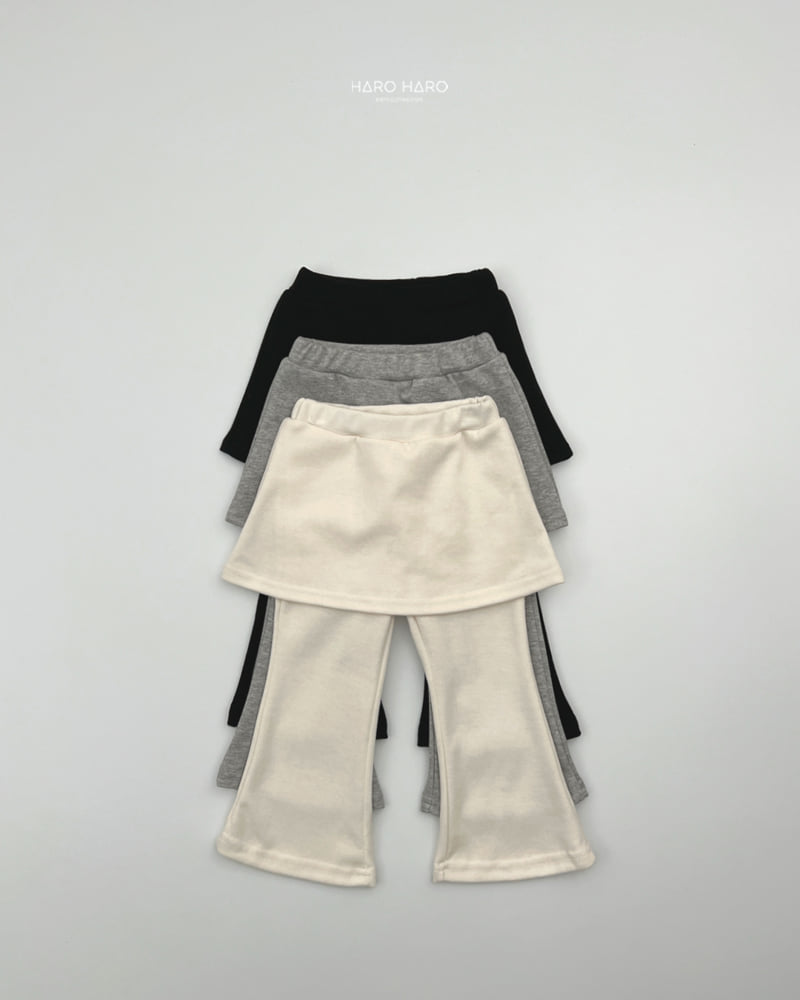 Haro Haro - Korean Children Fashion - #discoveringself - Skirt Bootcut Pants - 3
