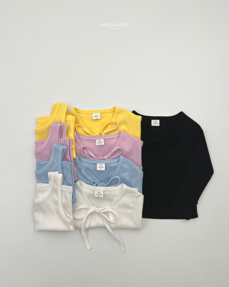 Haro Haro - Korean Children Fashion - #fashionkids - My Juri Ribbon Cardigan Set - 7