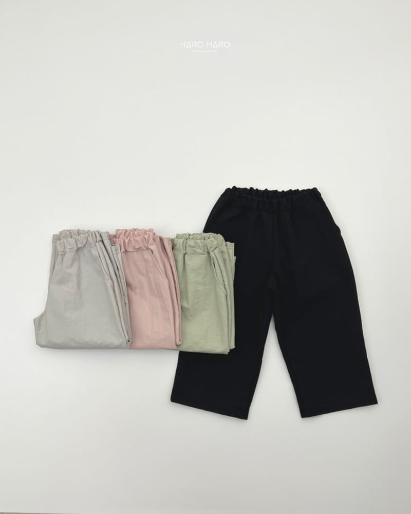 Haro Haro - Korean Children Fashion - #fashionkids - Crinkle Wide Pants - 7